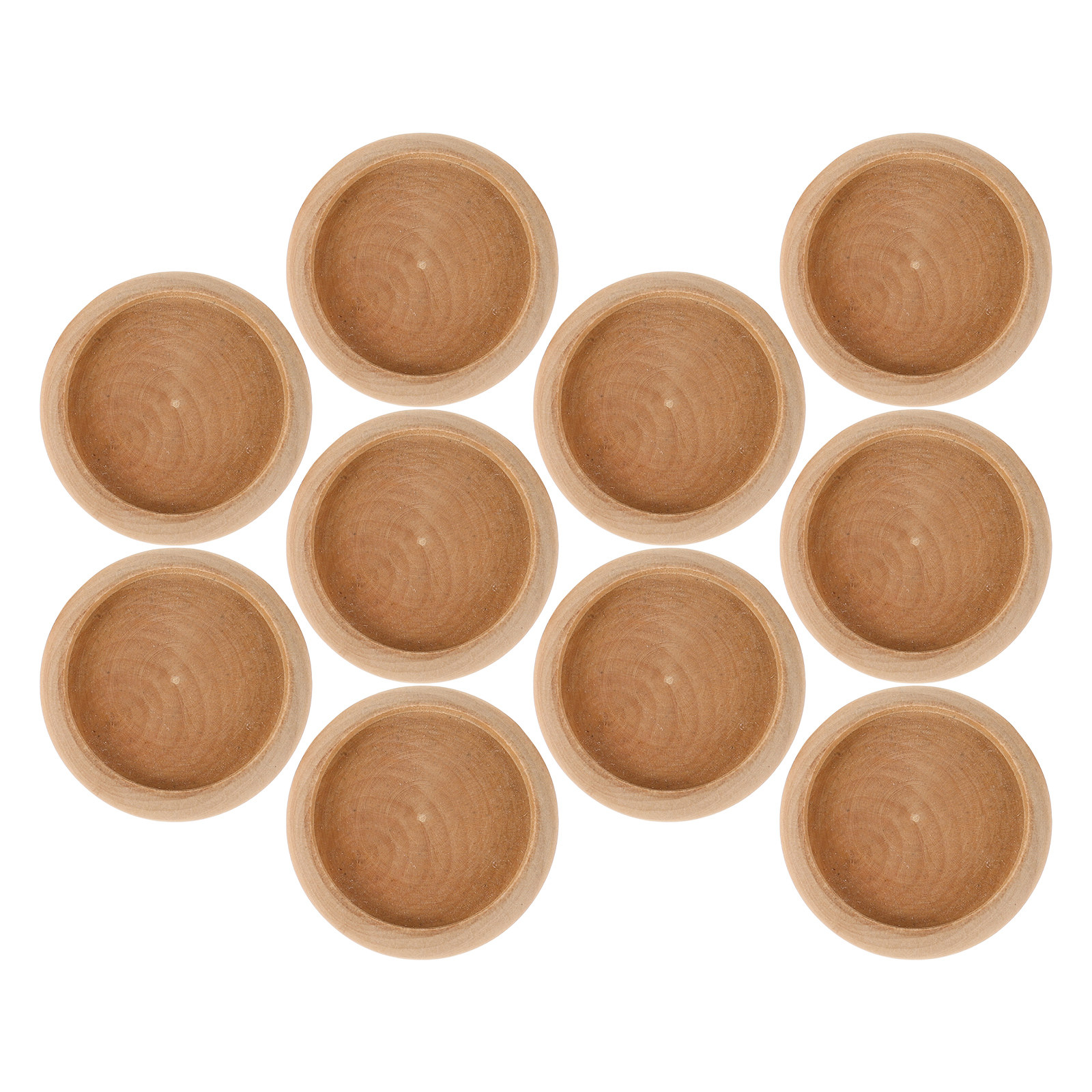 Sewing Pin Cushion - 10Pcs Solid Wood Needle Cushion Base