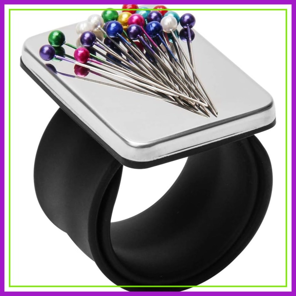Sewing Pin Cushion - Magnetic Pin Holder Wrist Band, Sewing