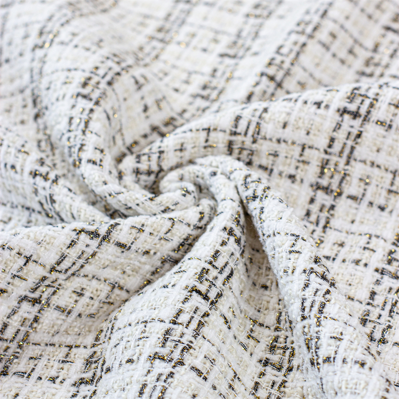 Textile And Sewing Materials - New Tweed Woolen Fabric Autumn Thin