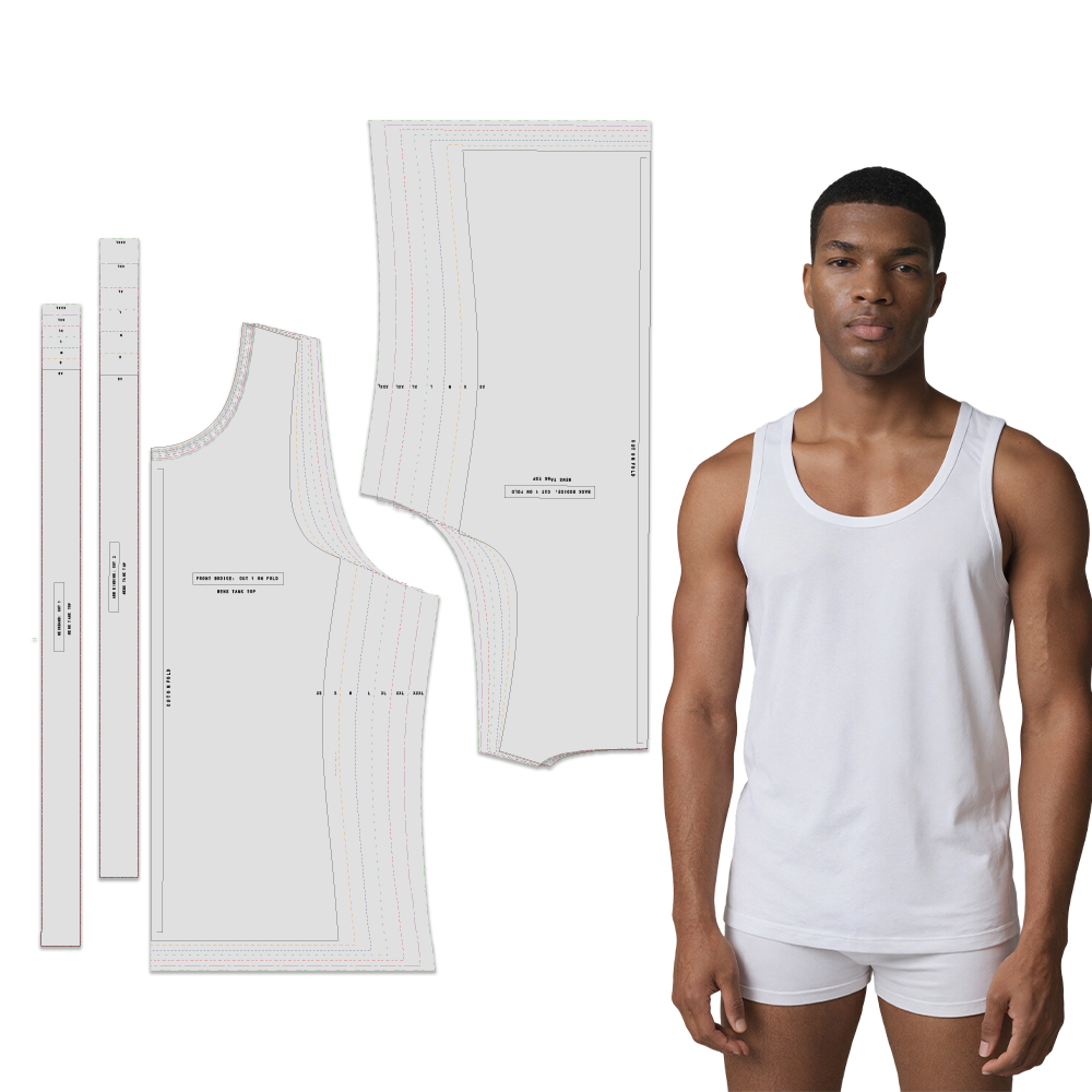 Sewing Vest - Sewing patterns for men's sports vest
