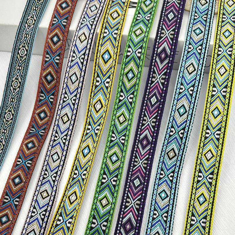 Textile And Sewing Supply - 50 Yards 18-20mm Vintage Jacquard Ribbon