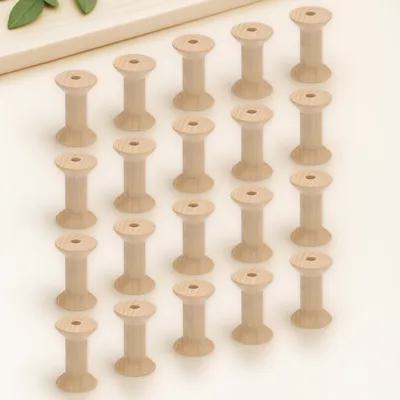 Thread Bobbins Empty - 50Pcs Wooden Bobbins Empty Thread Spools