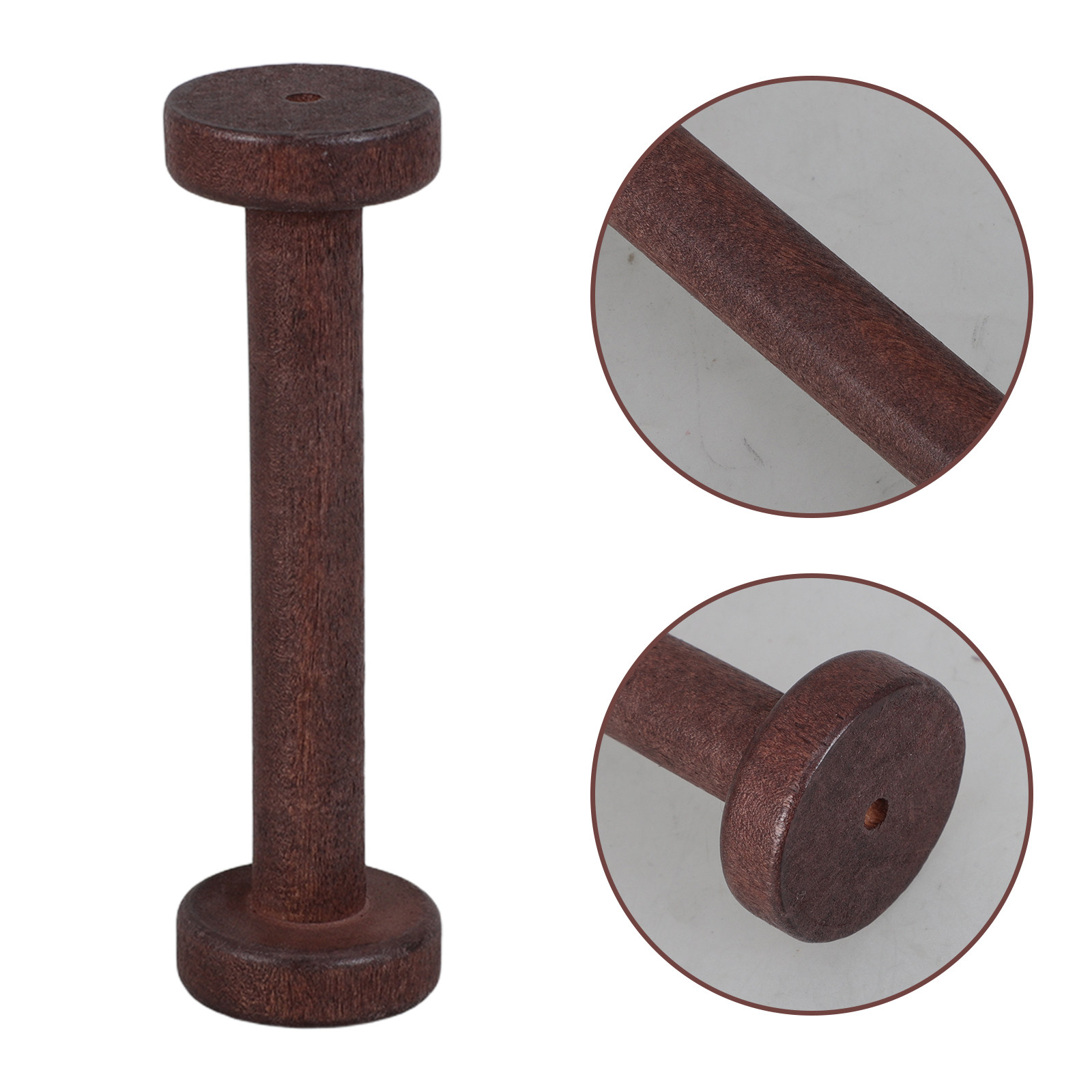 Sewing And Textile - 5Pcs Handpolished Wooden Spools DIY Craft