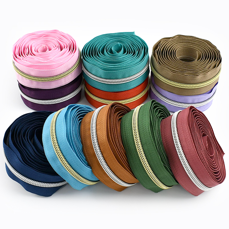 Textile And Sewing Supply - 2/5/10/20Meters Meetee 5# Nylon Zipper Continuous