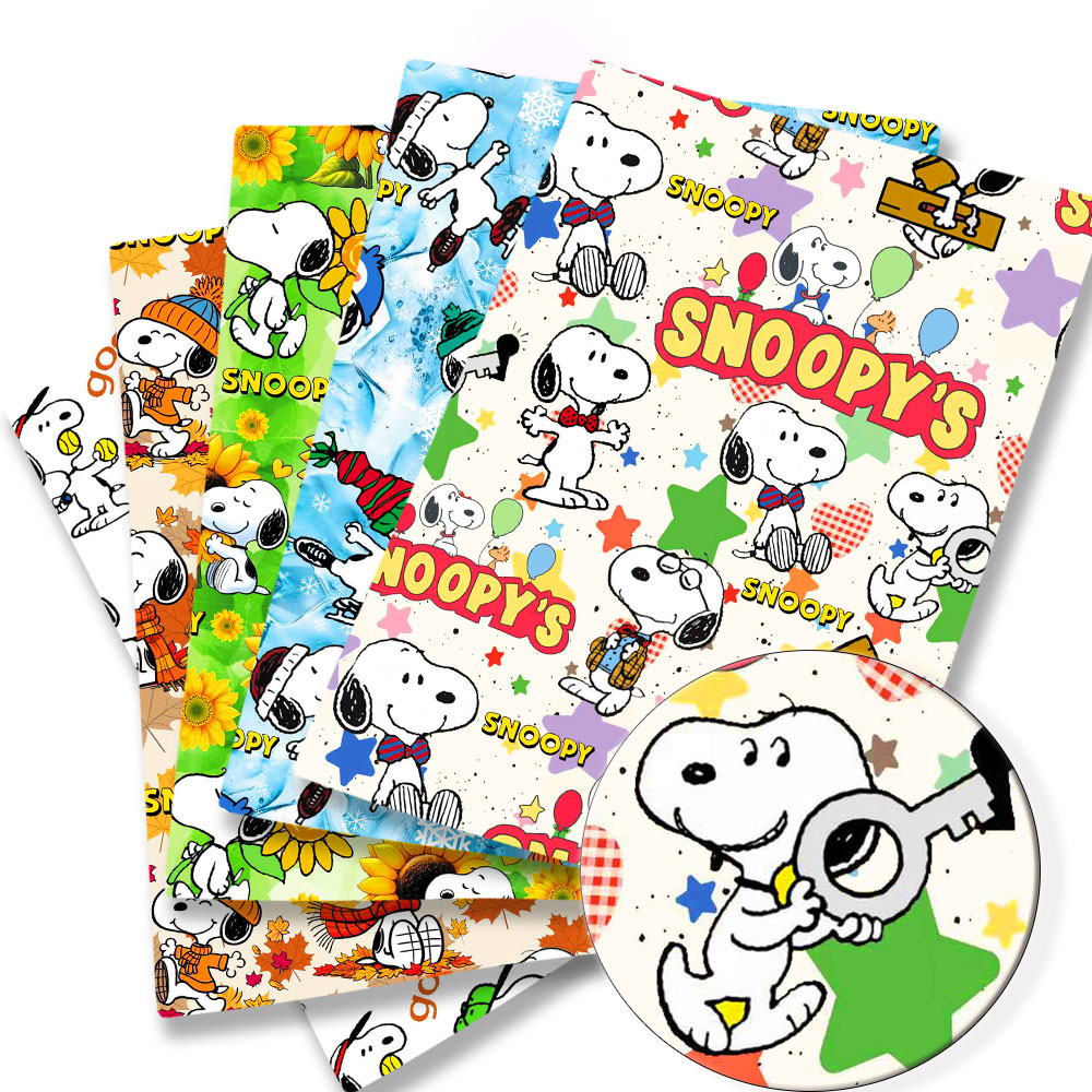 Sewing And Textile - TAKARA TOMY Snoopy fabric140x50CM Cartoon printed