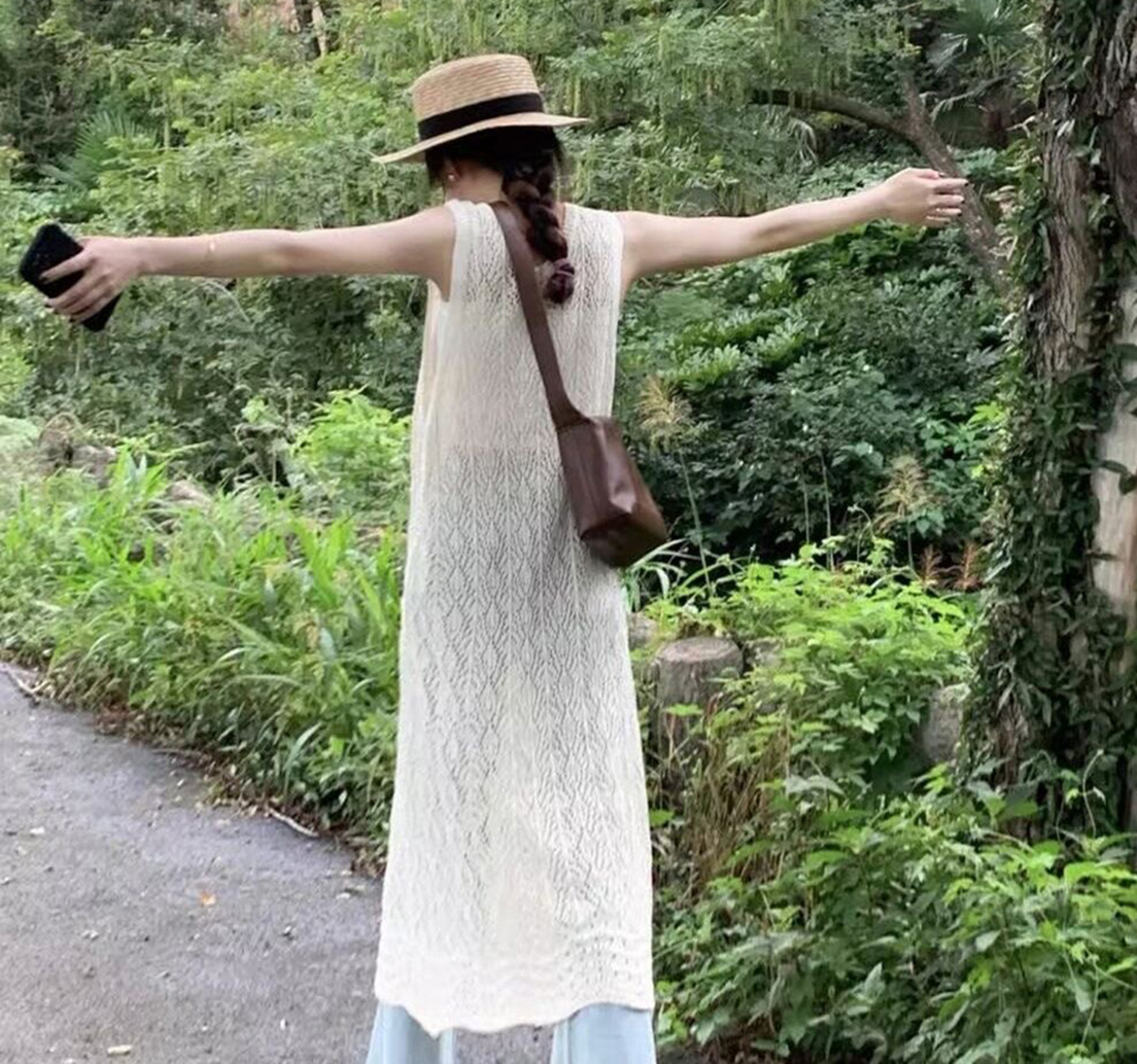 2026Boho Crochet Sleeveless Lo - Sewing Vest recension och pris