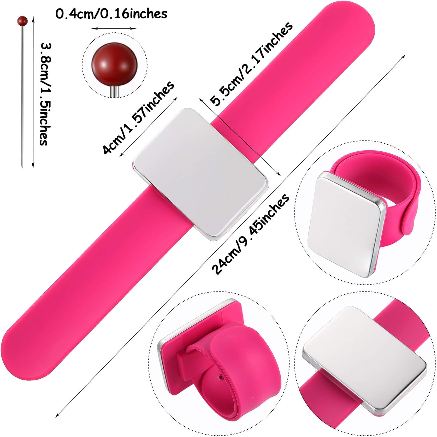 Magnetic Wrist Sewing Pincushi - Sewing Pin Cushion recension och pris