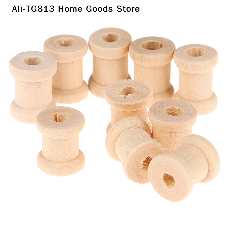 [TG813]100PCS Wooden Empty Thr - Thread Bobbins Empty recension och pris