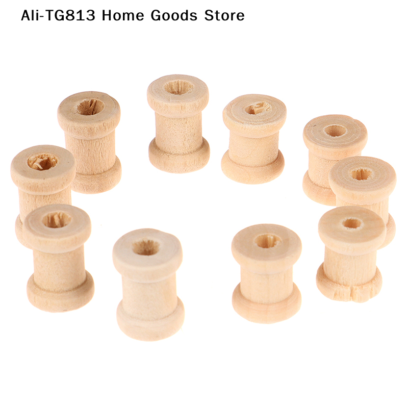 [TG813]100PCS Wooden Empty Thr - Thread Bobbins Empty recension och pris