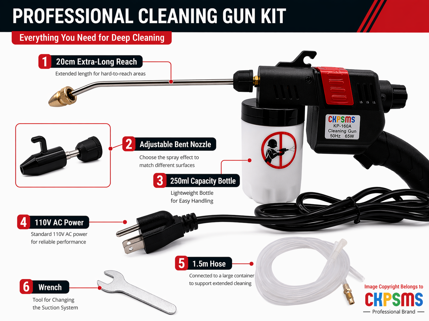 #KP-160A 110V Spot Cleaning Gu - Sewing Machine In Textile Industry recension och pris