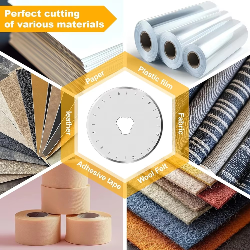 10PCS 45mm Rotary Cutter Blade - Rotary Cutter Fabric recension och pris
