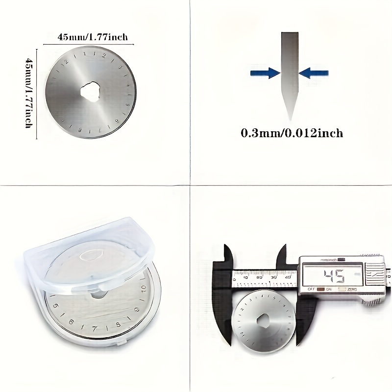 10PCS 45mm Rotary Cutter Blade - Rotary Cutter Fabric recension och pris