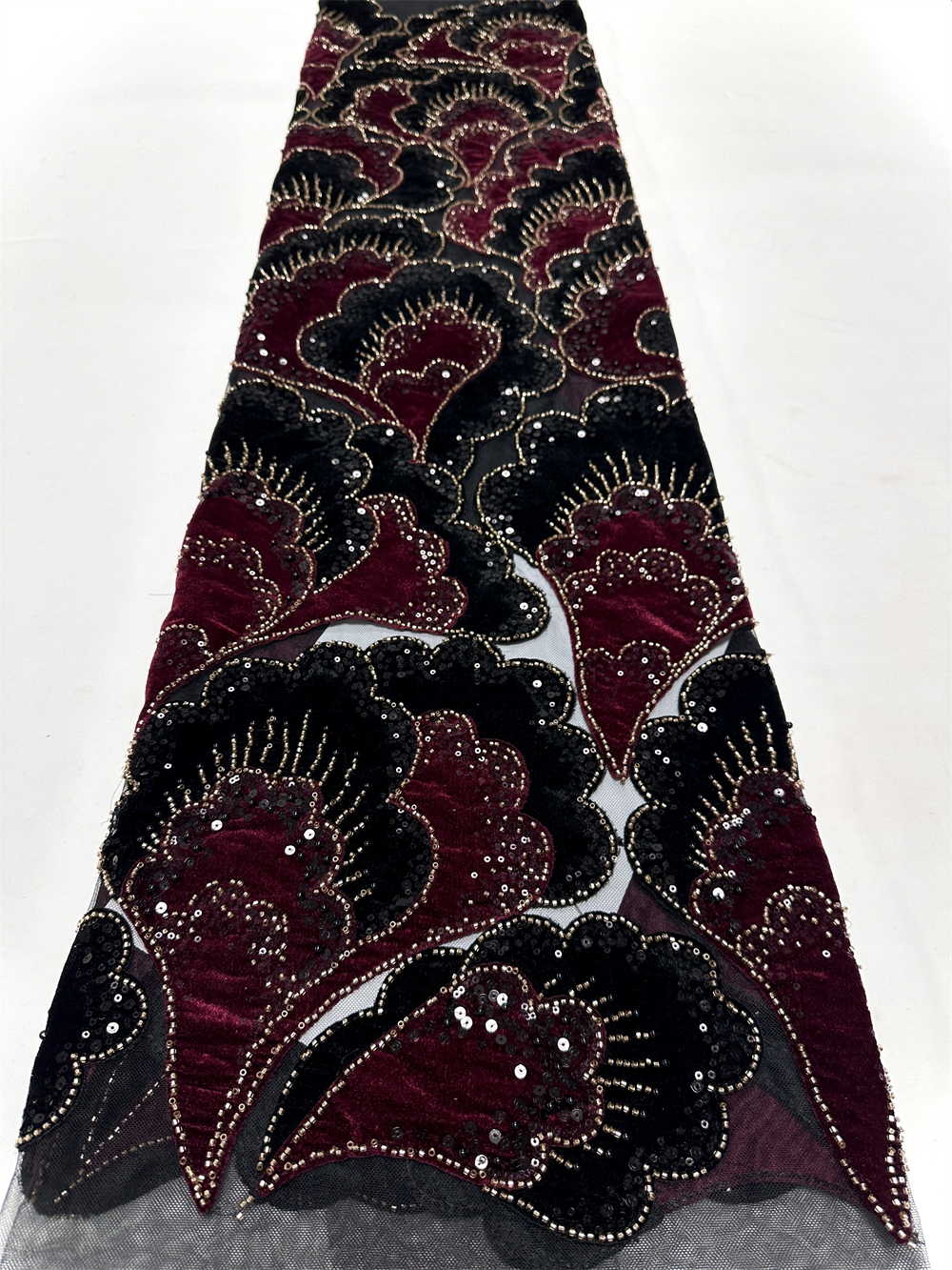 New African Velvet Lace Fabric - Sewing Velvet Fabric recension och pris