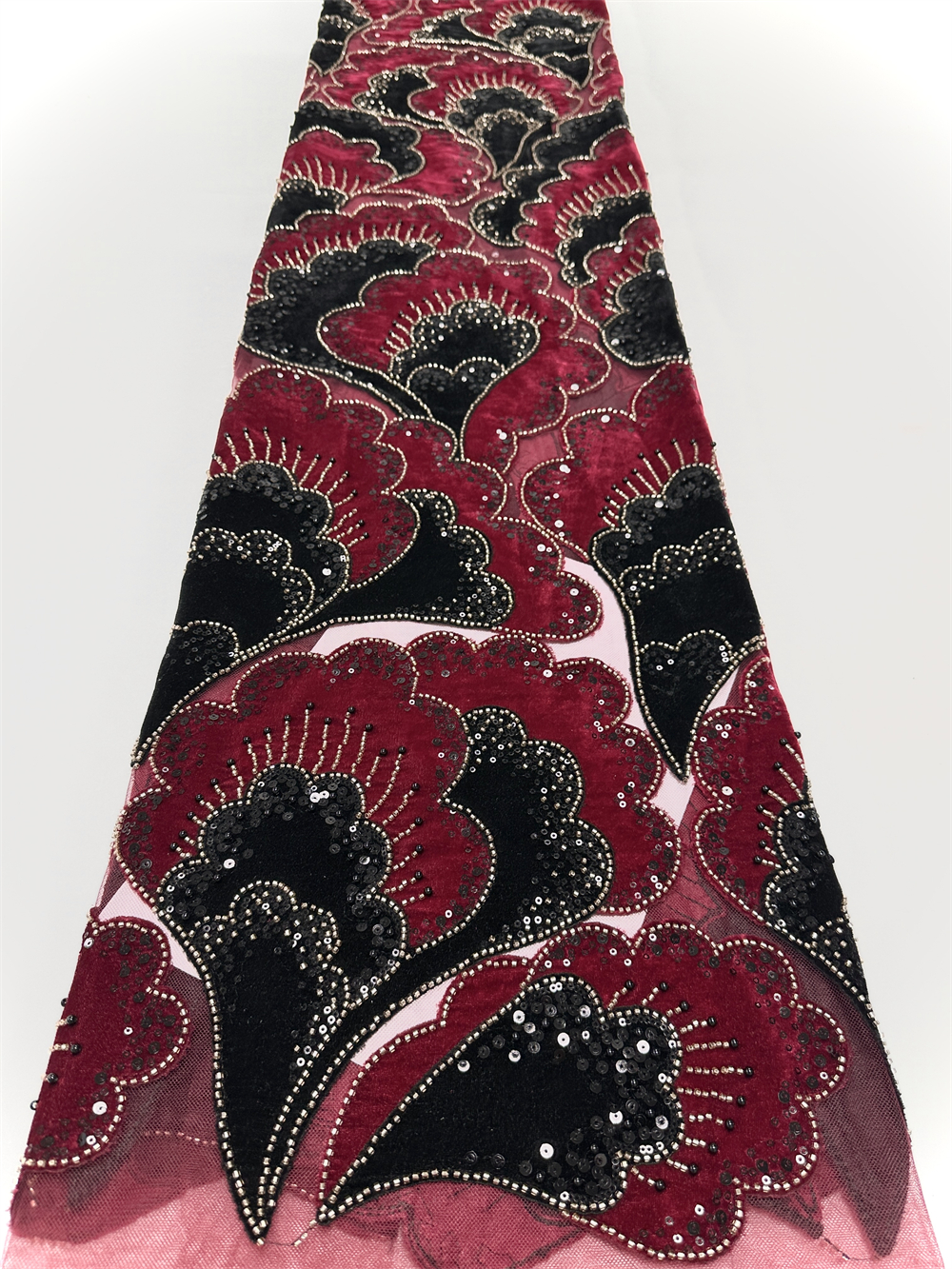 New African Velvet Lace Fabric - Sewing Velvet Fabric recension och pris