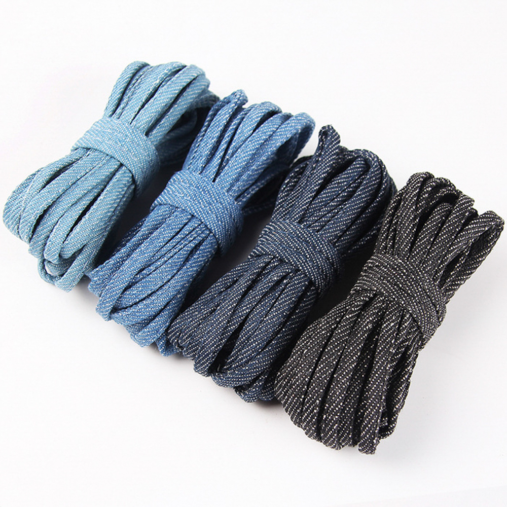 5M/Lot 5mm Denim Blue Flat Cot - Sewing Art recension och pris