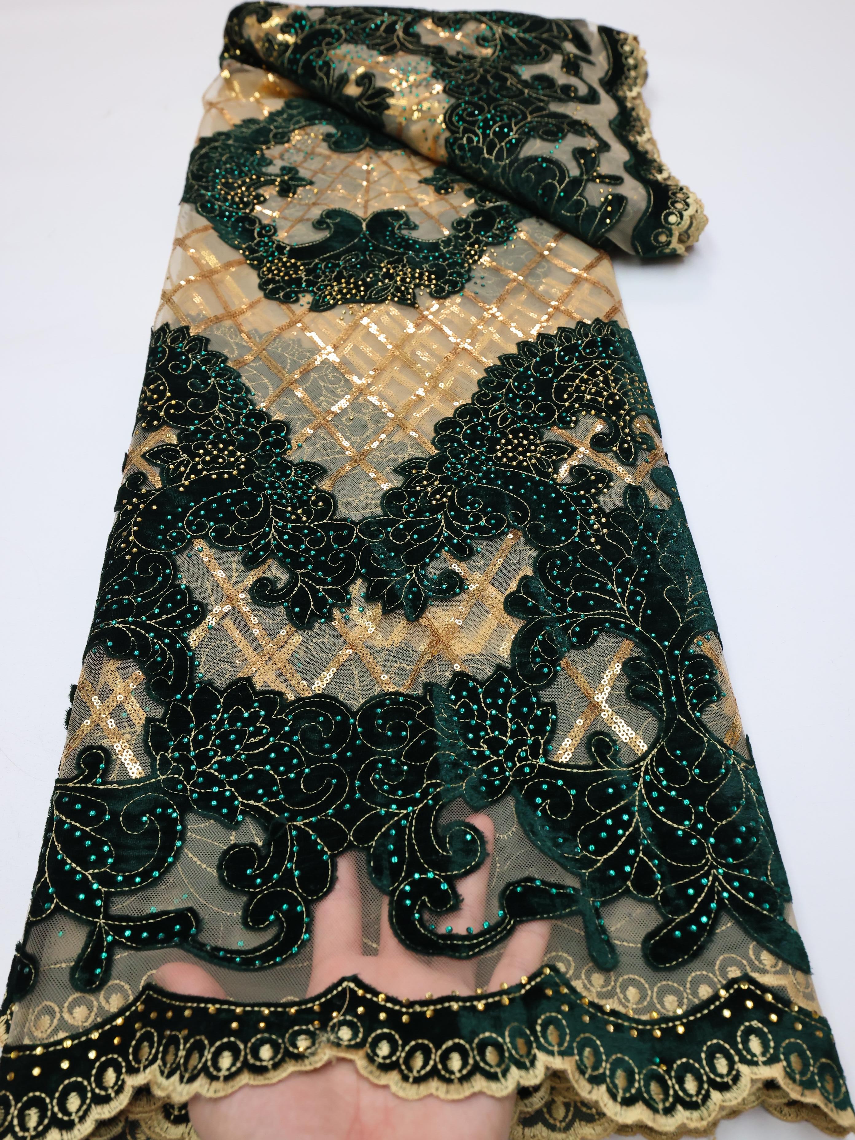 Wholesale Fashion African Velv - Sewing Velvet Fabric recension och pris