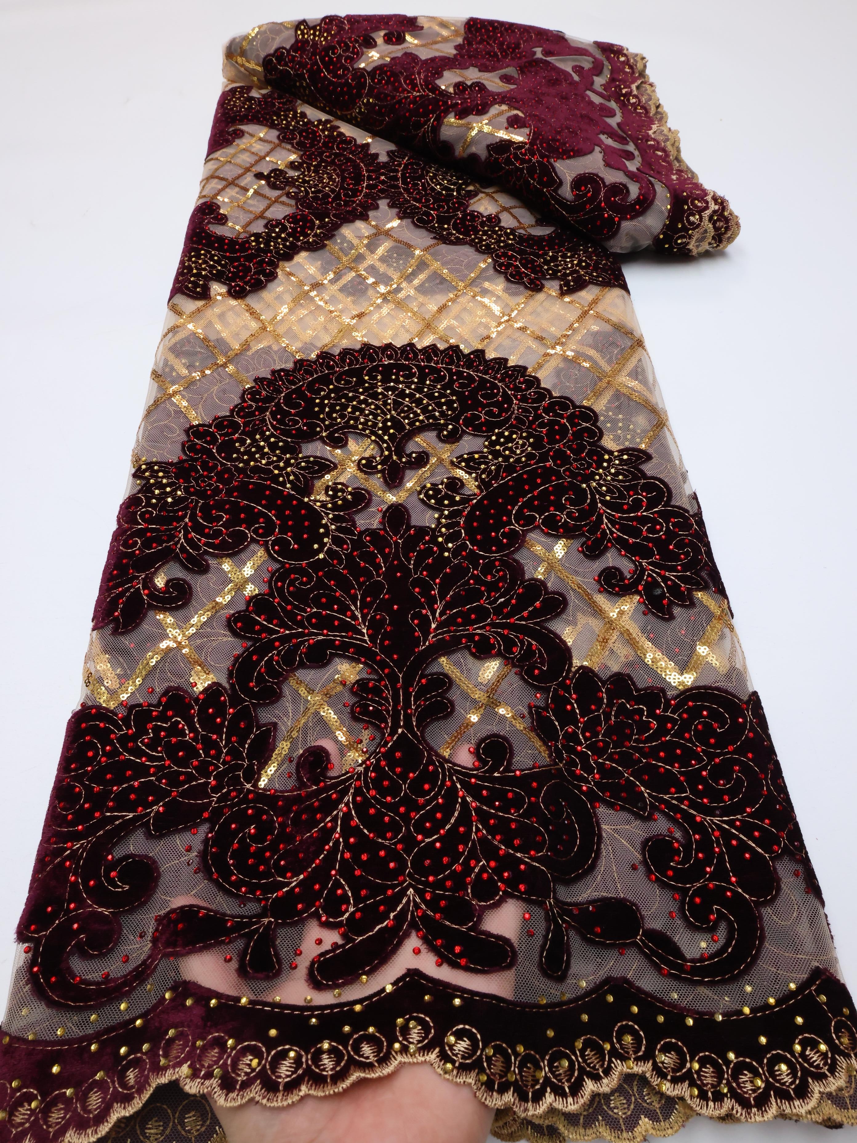 Wholesale Fashion African Velv - Sewing Velvet Fabric recension och pris