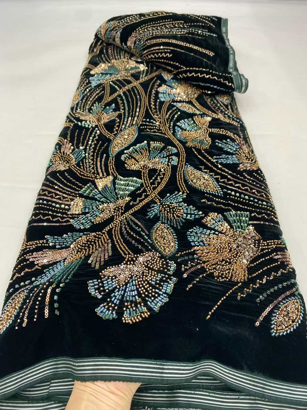 Luxury African Velvet Lace Fab - Sewing Velvet Fabric recension och pris