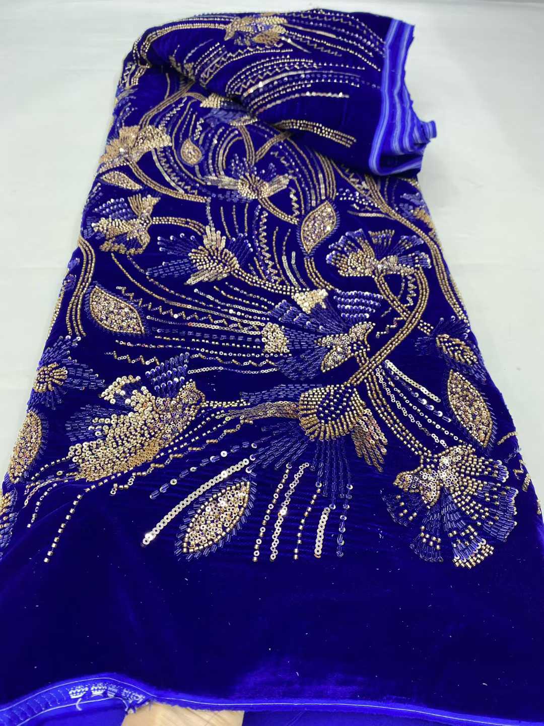 Luxury African Velvet Lace Fab - Sewing Velvet Fabric recension och pris