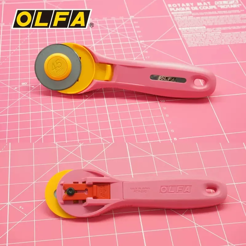 Olfa RTY-2/C 45mm Rotary Pinkl - Rotary Cutter Fabric recension och pris
