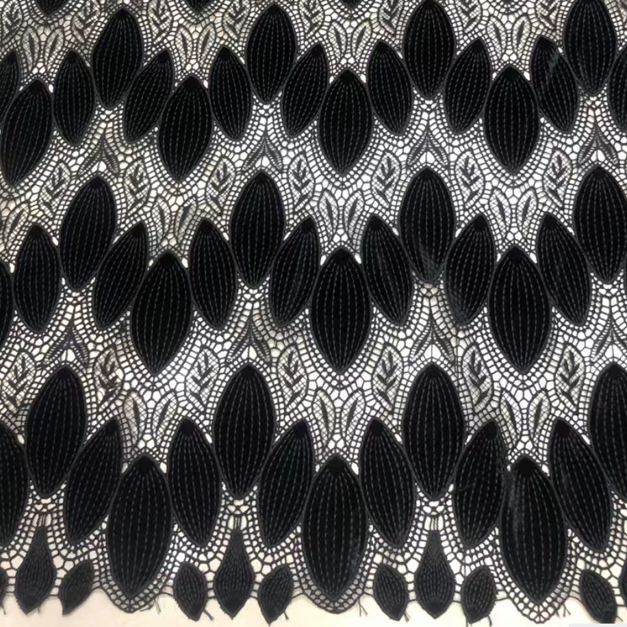 Black Velvet  laser embroidery - Sewing Velvet Fabric recension och pris