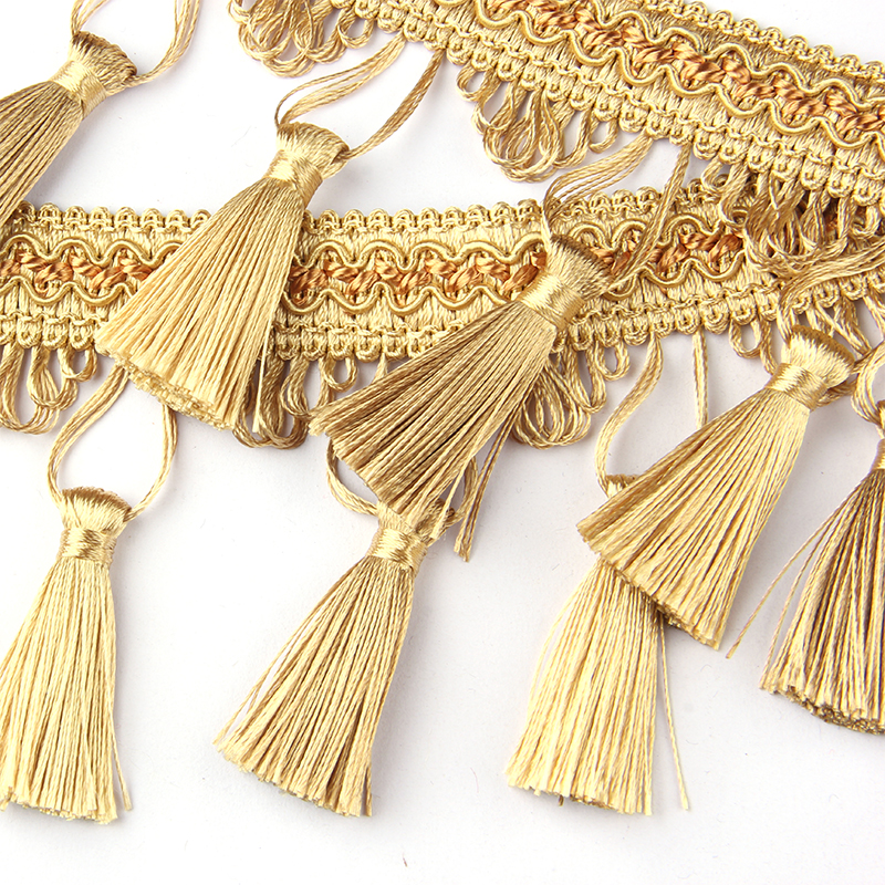Long Gold Sewing Tassel Fringe - Sewing Thread In Textile recension och pris
