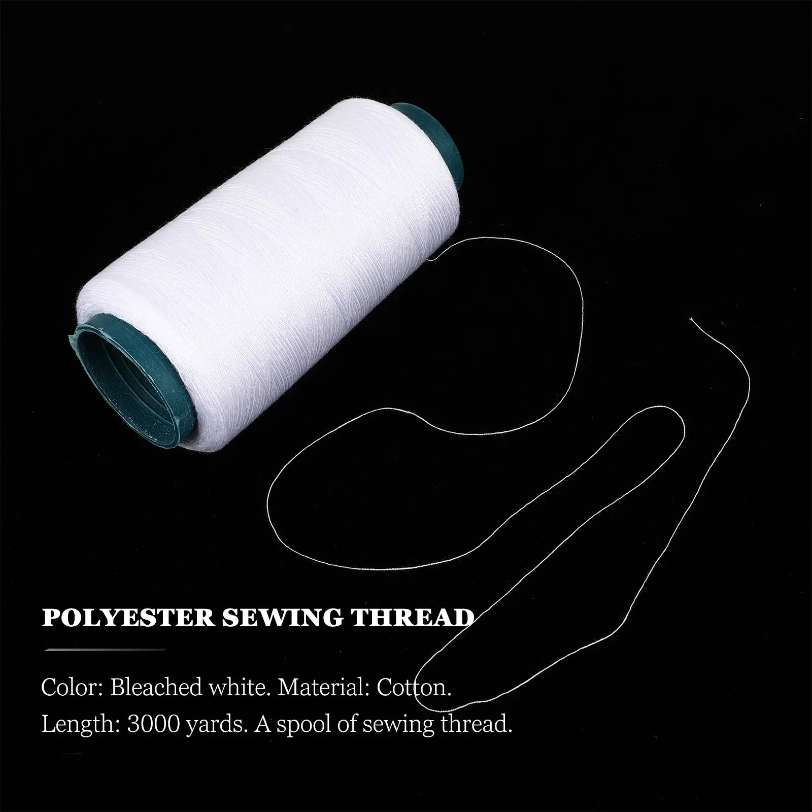 3000 Yards Bleached White Cott - Sewing Thread In Textile recension och pris