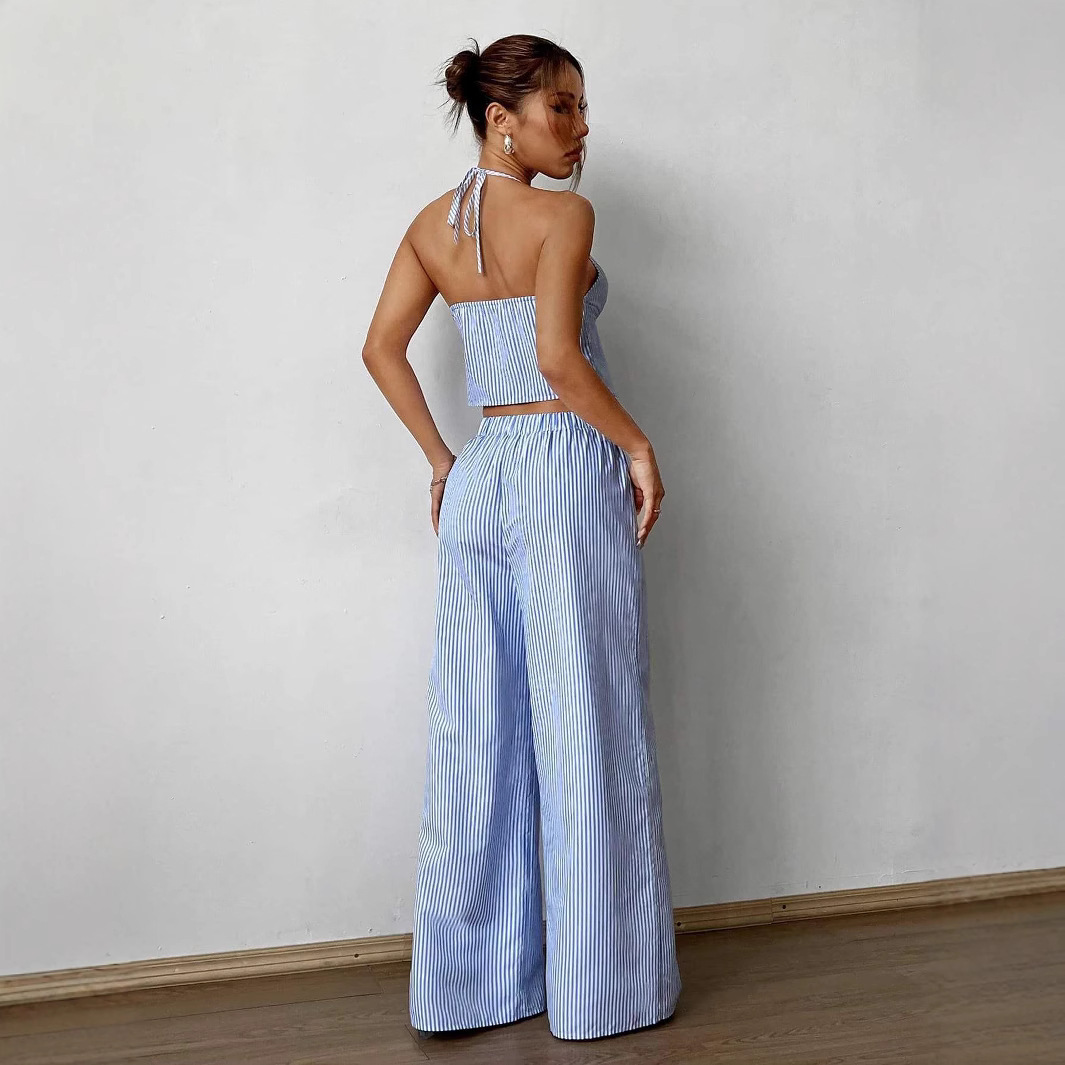 Striped Lace Up Camisole Colla - Sewing Vest recension och pris
