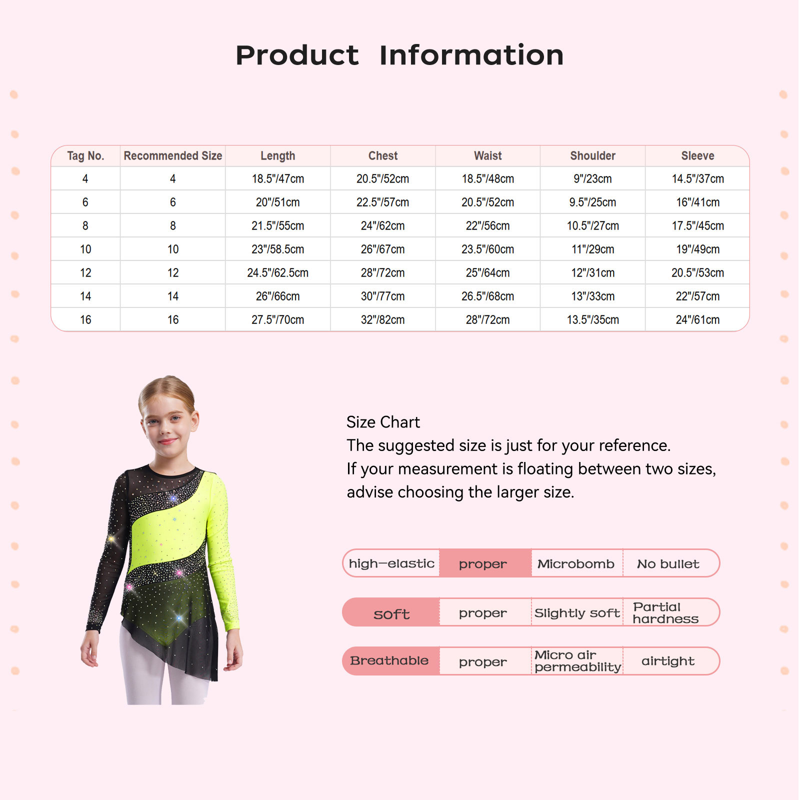 Kids Girls Sparkling Mesh Lyri - Sewing Vest recension och pris