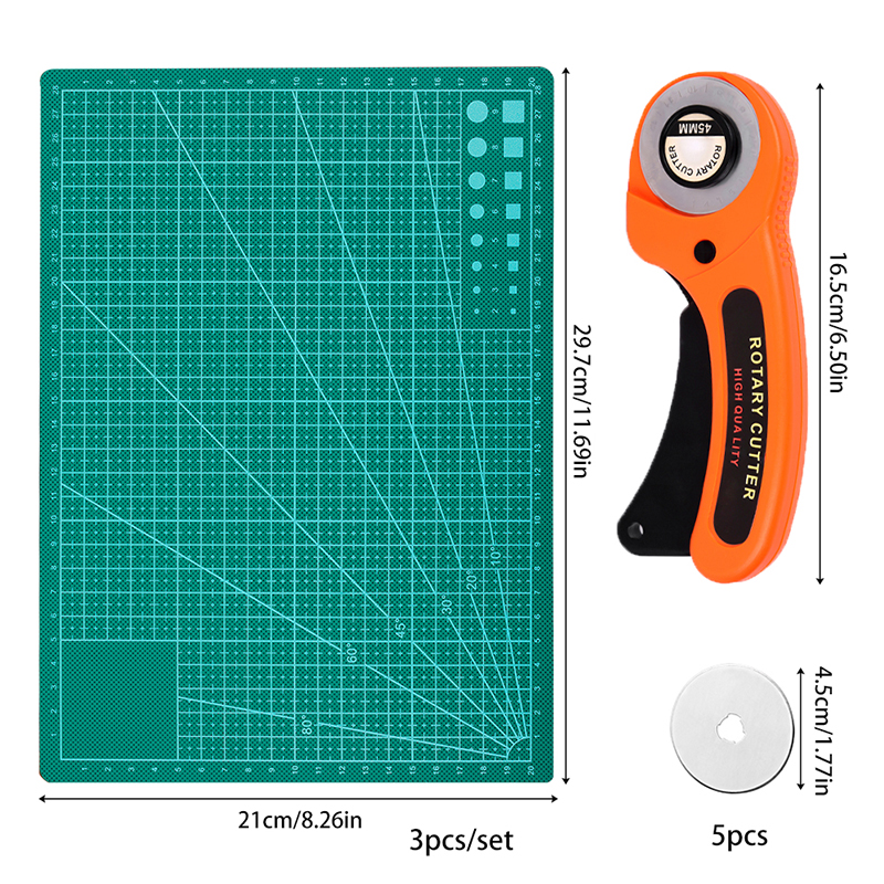 For DIY Leather Craft Orange R - Rotary Cutter Fabric recension och pris