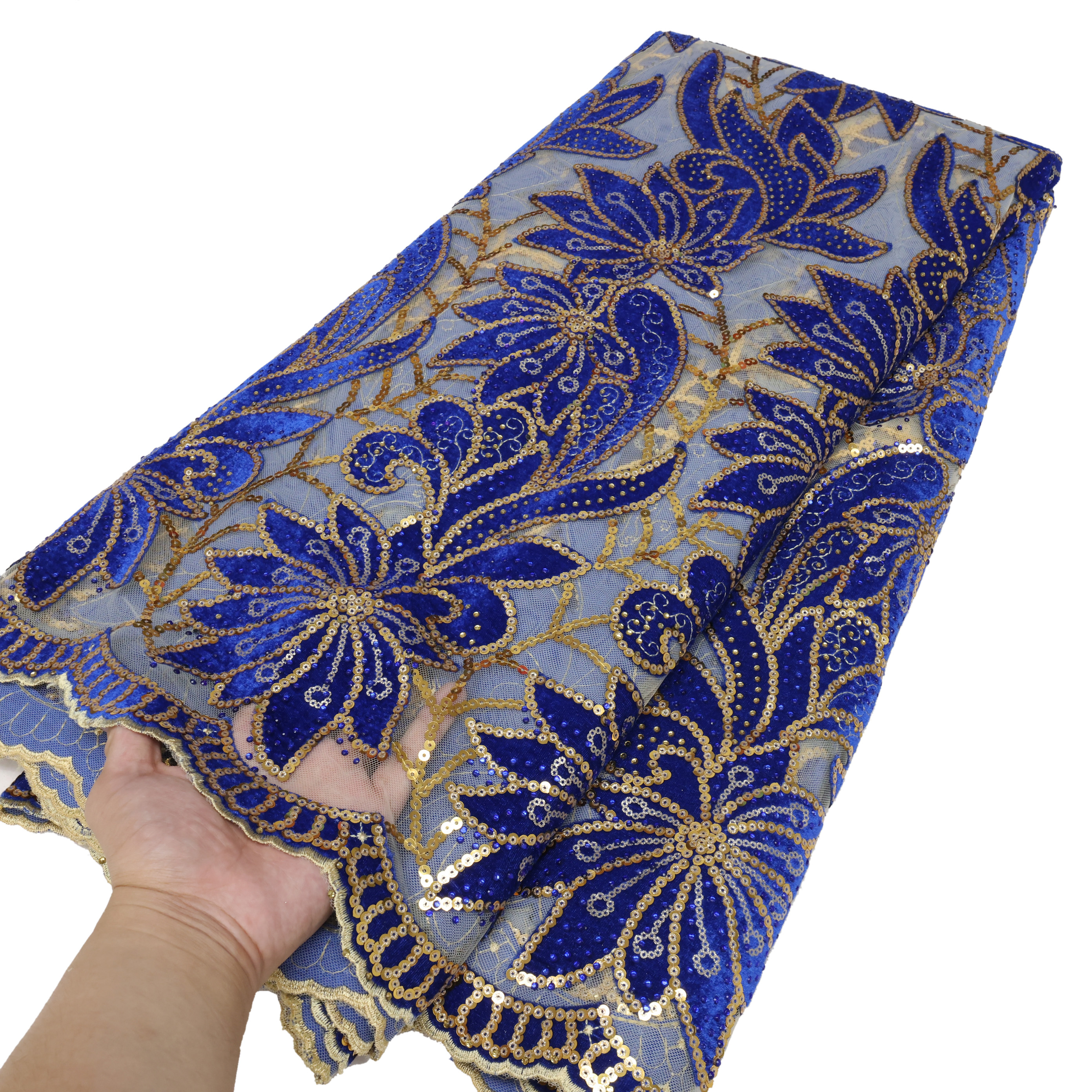 African Velvet Lace Fabric 202 - Sewing Velvet Fabric recension och pris
