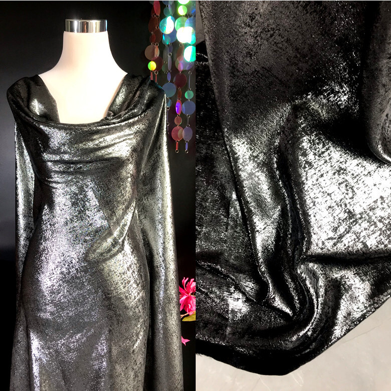 Soft velvet with gold foil fab - Sewing Velvet Fabric recension och pris