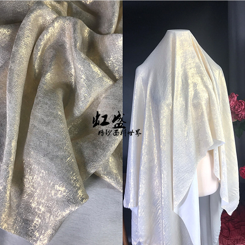 Soft velvet with gold foil fab - Sewing Velvet Fabric recension och pris