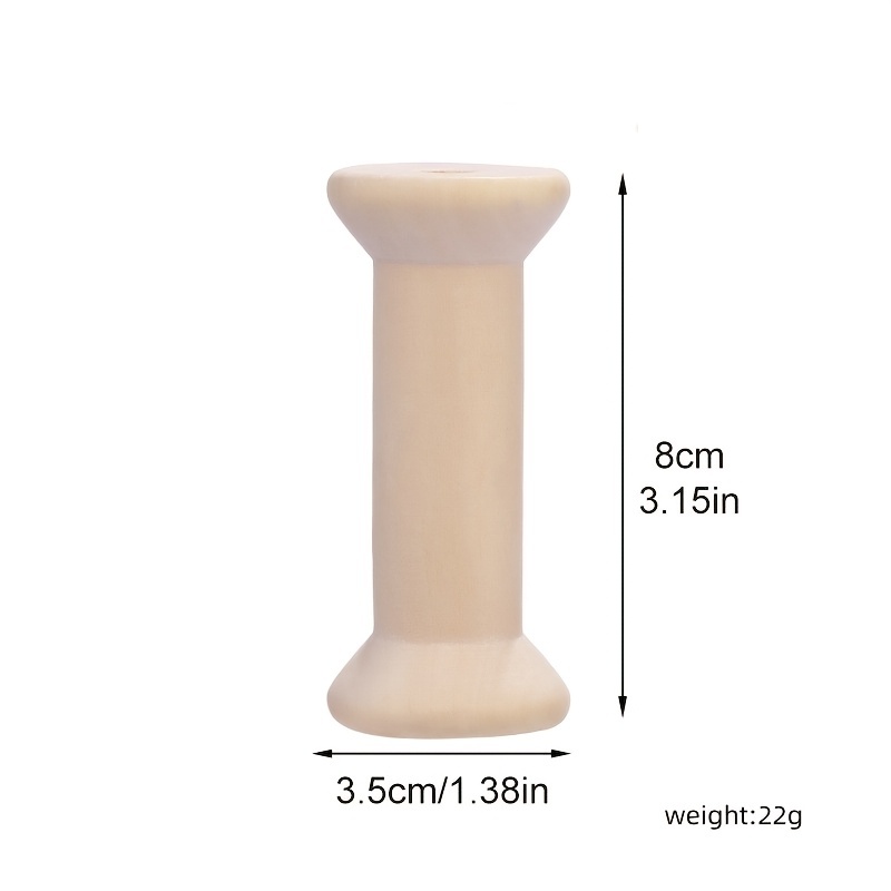 10pcs Wooden Spools Empty Bobb - Thread Bobbins Empty recension och pris