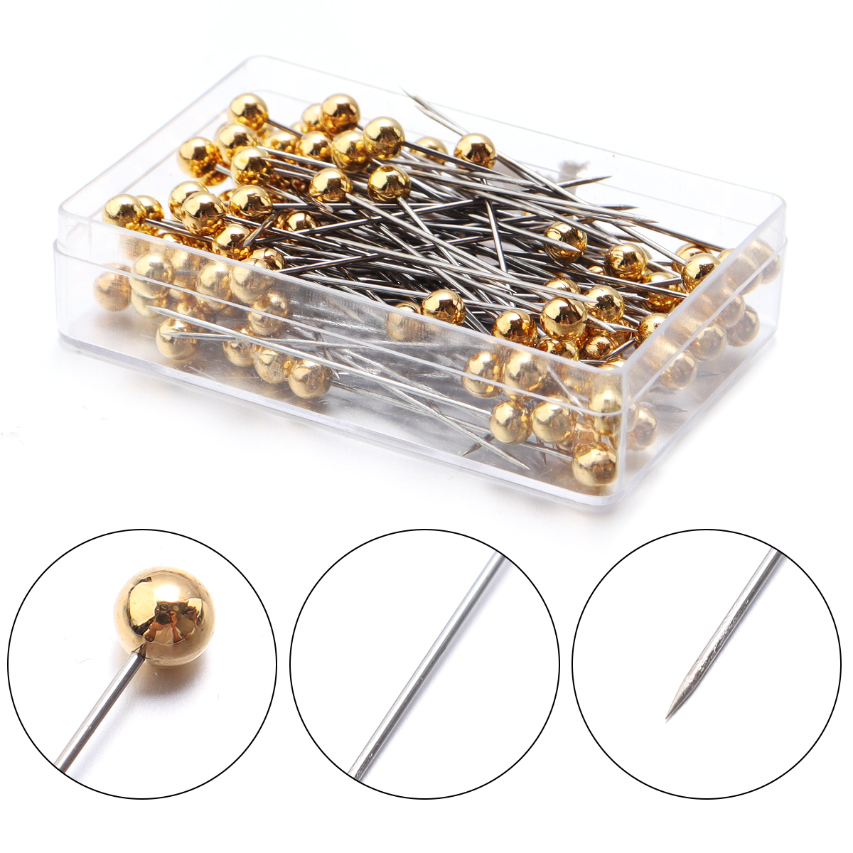 100Pcs Color Ball Head Pins St - Sewing Art recension och pris