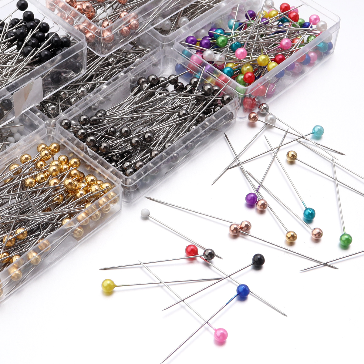 100Pcs Color Ball Head Pins St - Sewing Art recension och pris