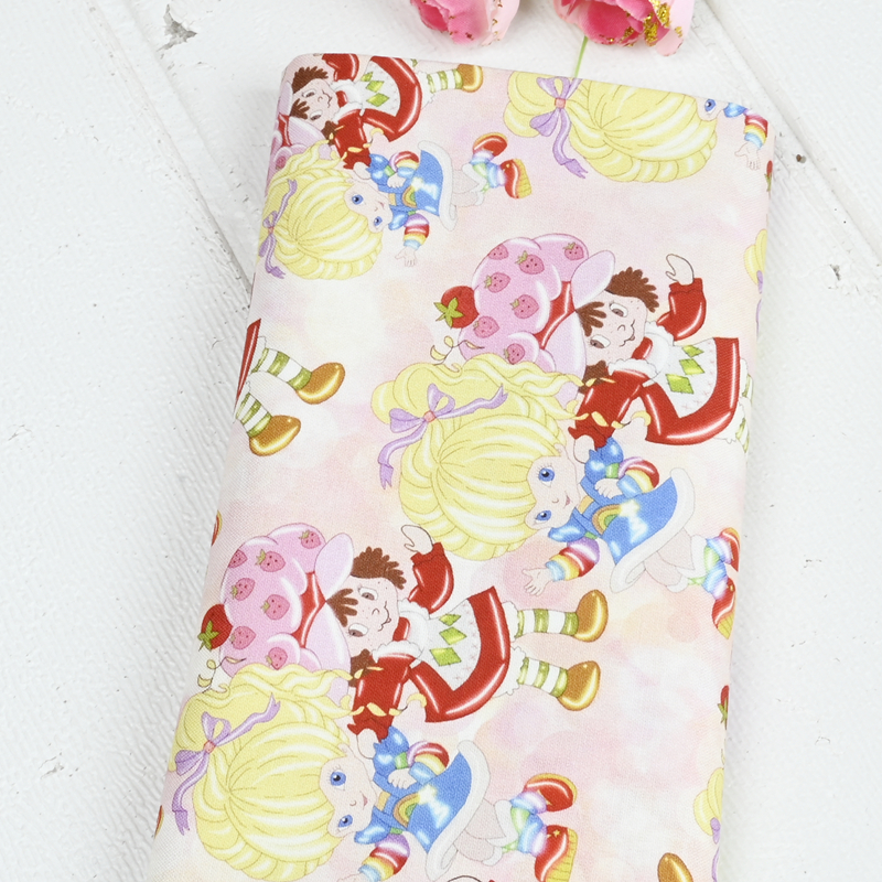 Cartoon Strawberry Girl Print  - Textile And Sewing Materials recension och pris