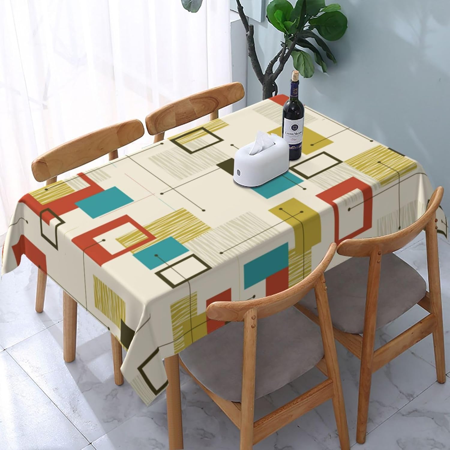 Abstract Geometric Mid Century - Century Textile & Sewing Supply Hours recension och pris