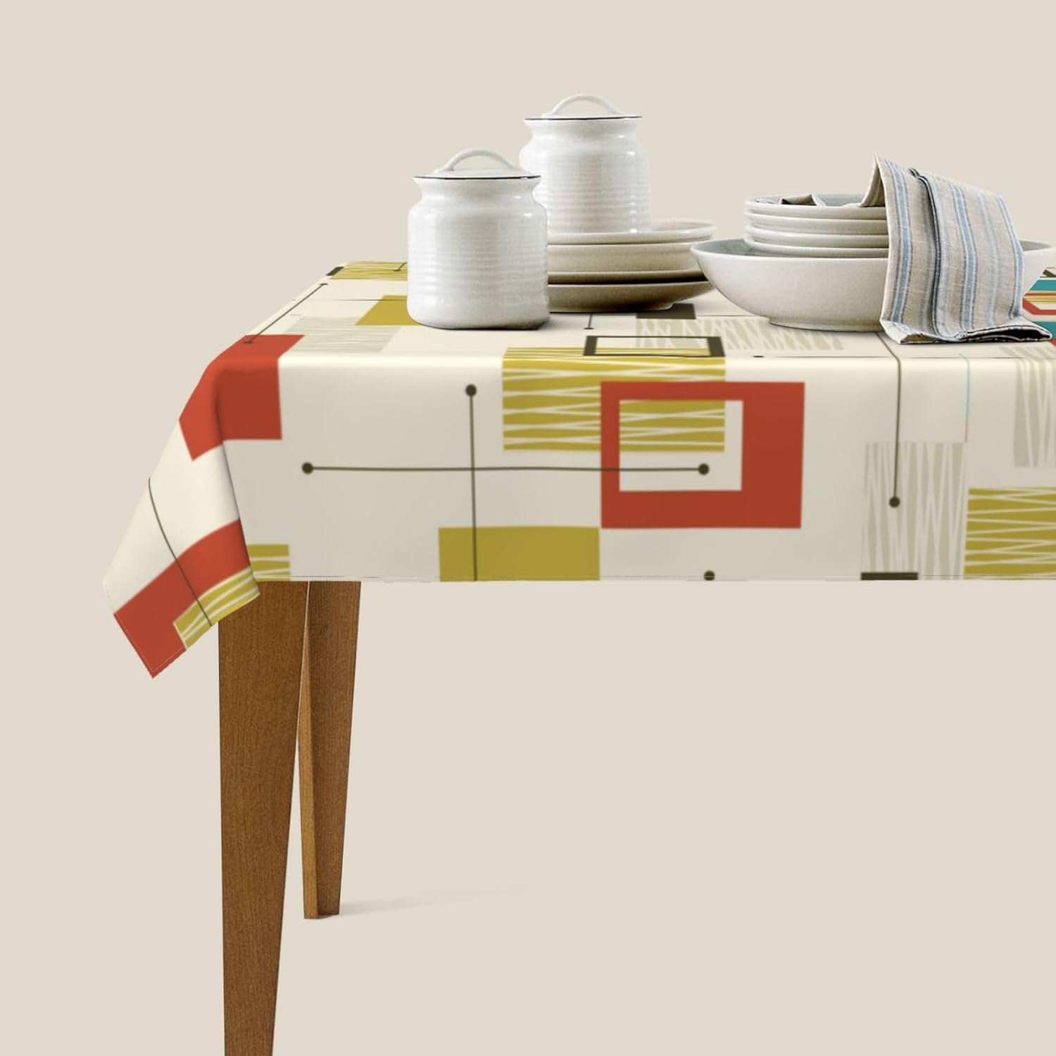 Abstract Geometric Mid Century - Century Textile & Sewing Supply Hours recension och pris