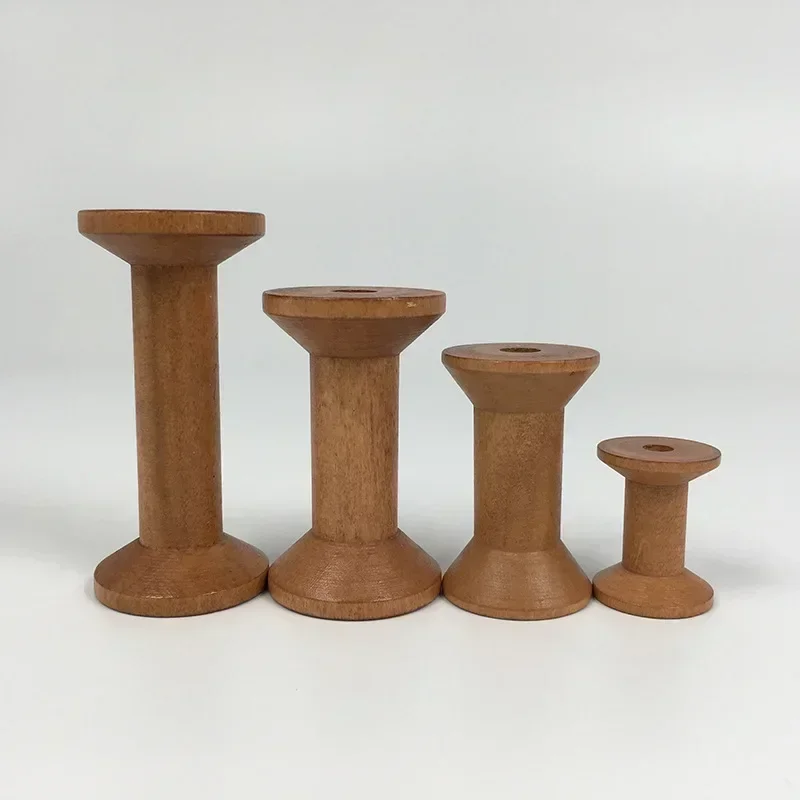 1Pc Brown Big Wood Empty Spool - Thread Bobbins Empty recension och pris