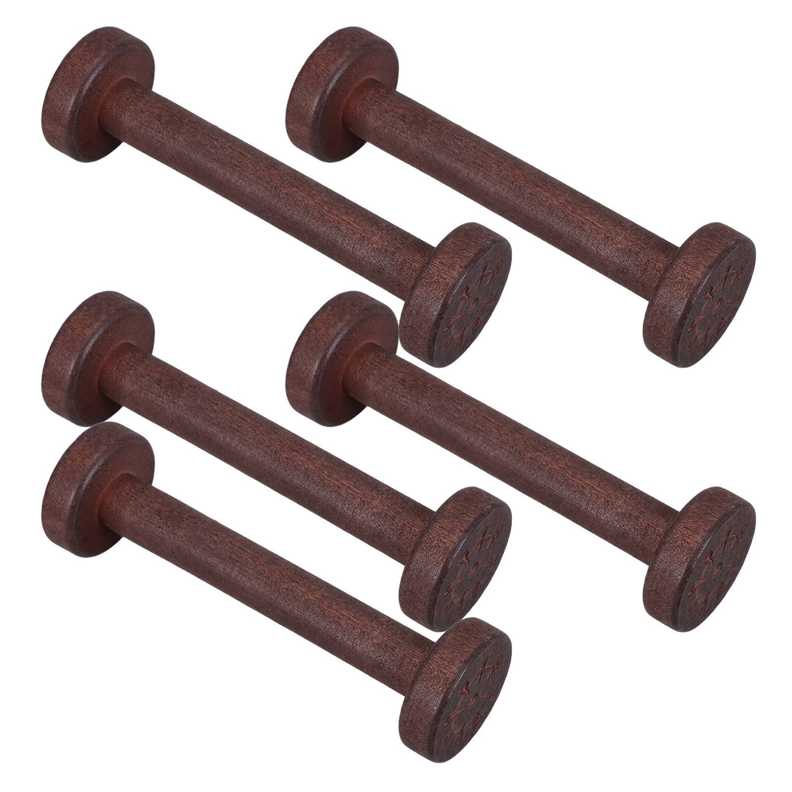 5Pcs Handpolished Wooden Spool - Sewing And Textile recension och pris