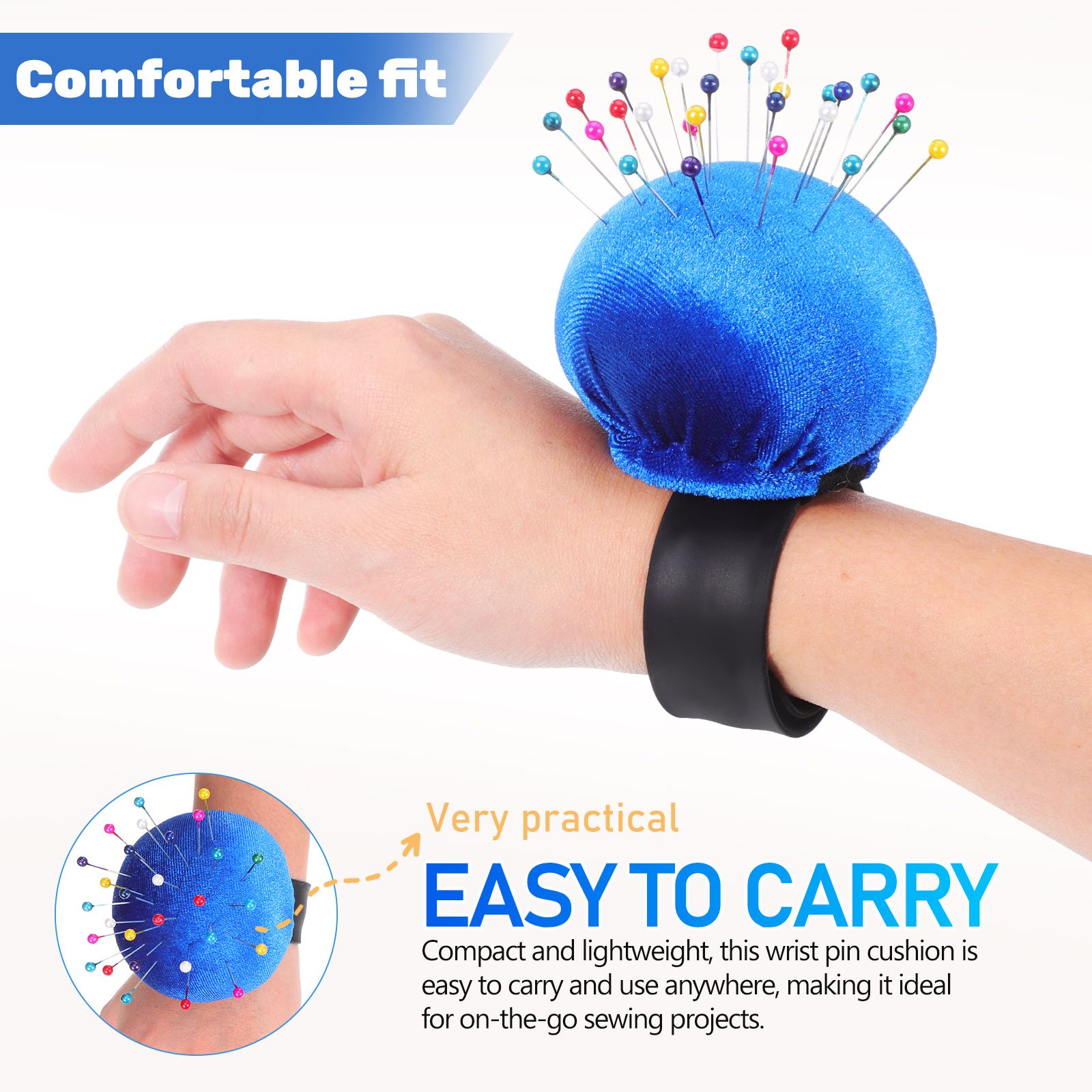 Wrist Pin Cushion Sewing Needl - Sewing Pin Cushion recension och pris
