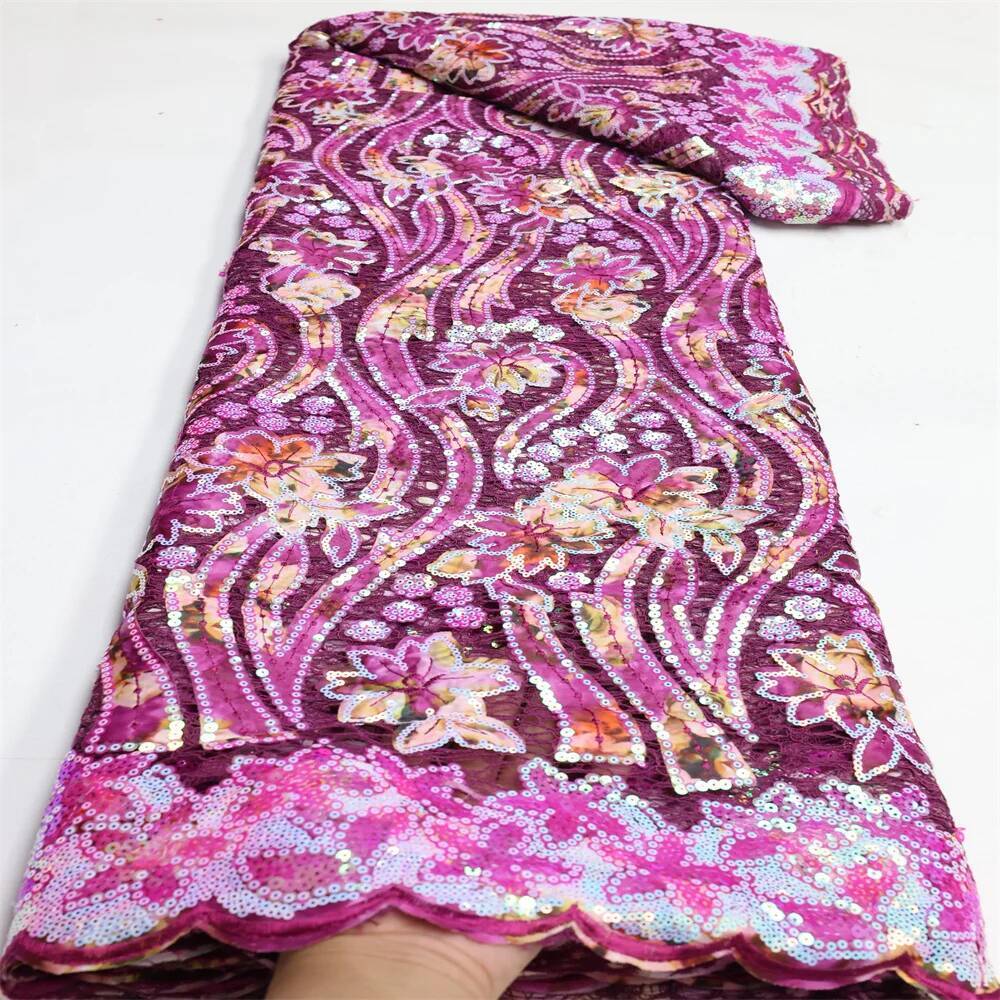 Newest Velvet Lace Fabric Afri - Sewing Velvet Fabric recension och pris