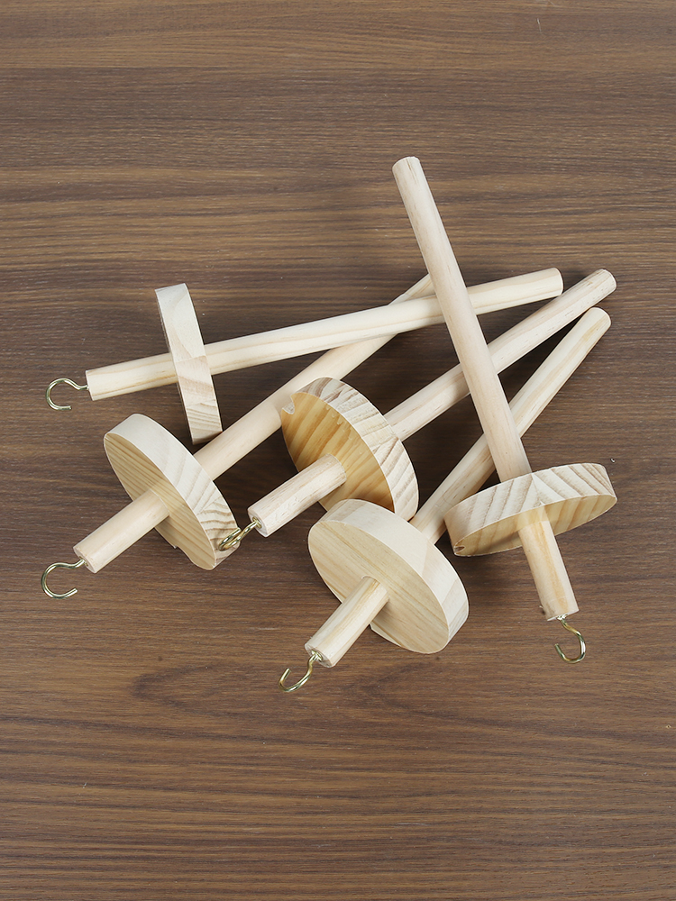 Wooden Spinning Mallet DIY Yar - Sewing And Textile recension och pris