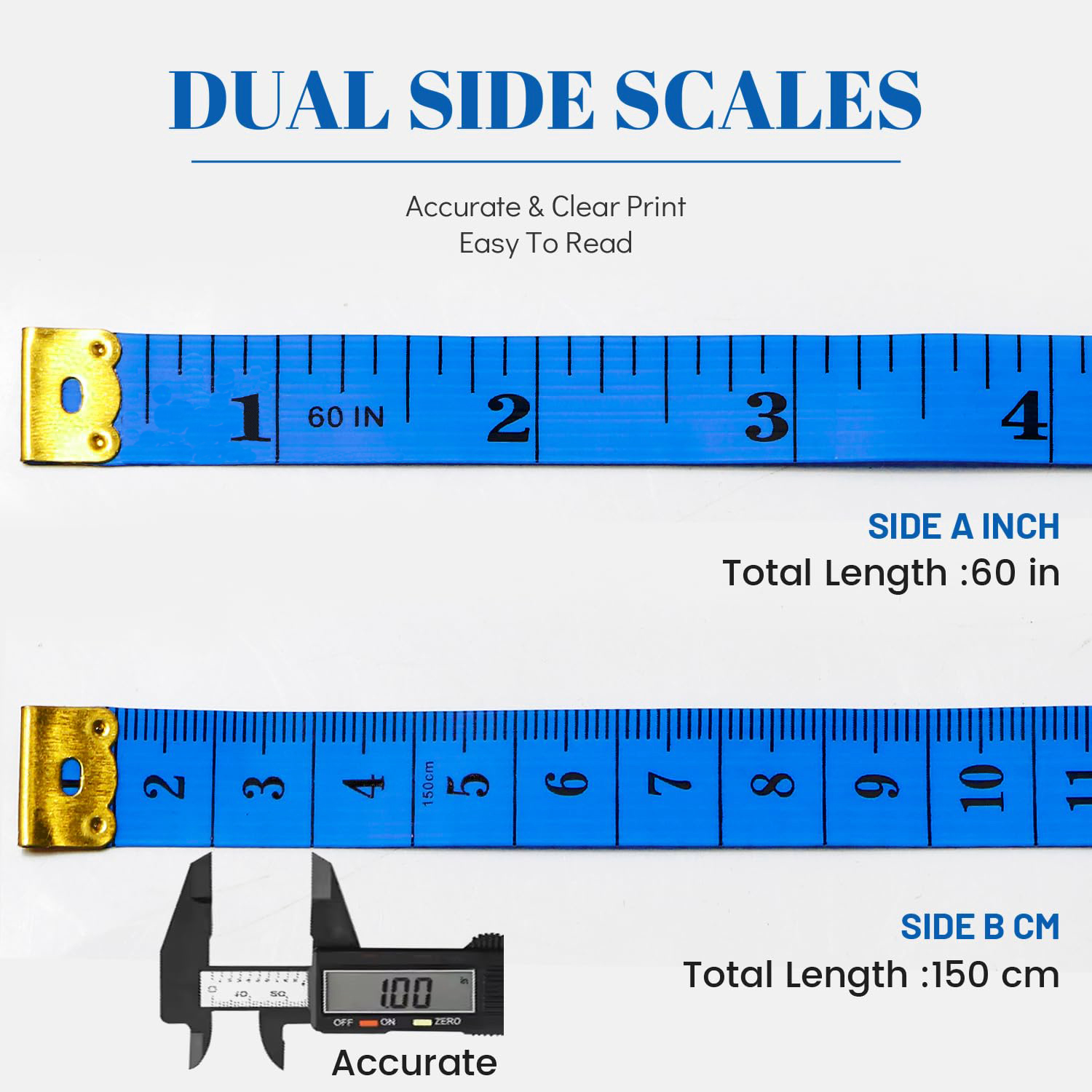 2/3/4PCS Soft Measuring Double - Sewing Gauge Ruler recension och pris