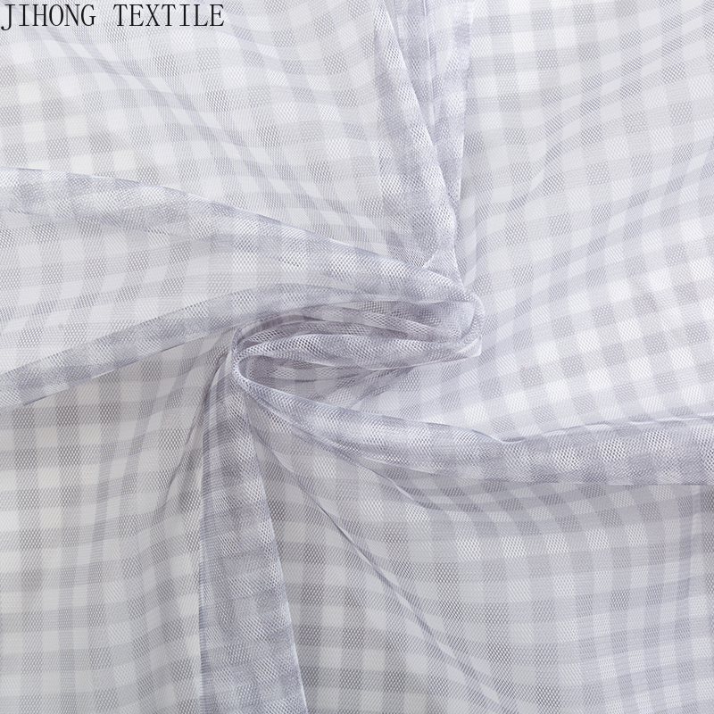 90x150cm Check Tulle Fabric Tr - Textile And Sewing Materials recension och pris