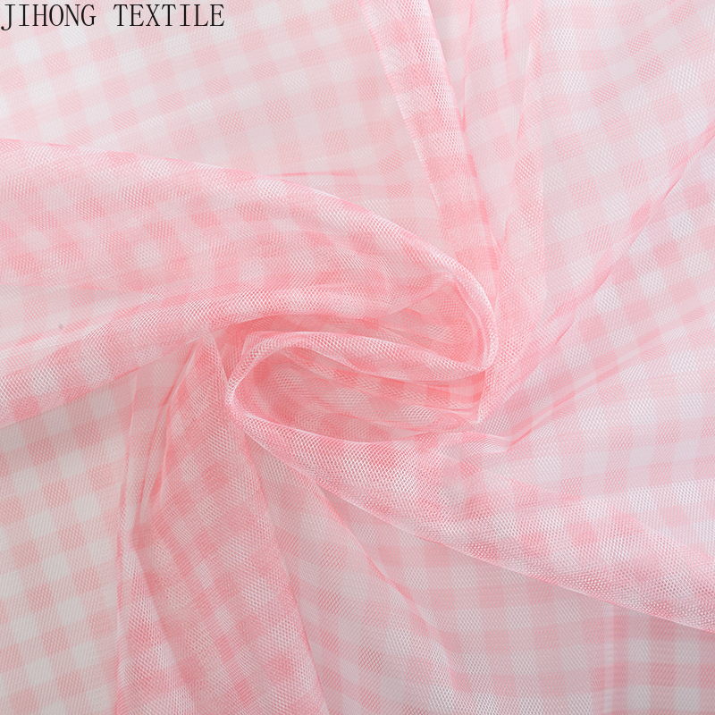 90x150cm Check Tulle Fabric Tr - Textile And Sewing Materials recension och pris