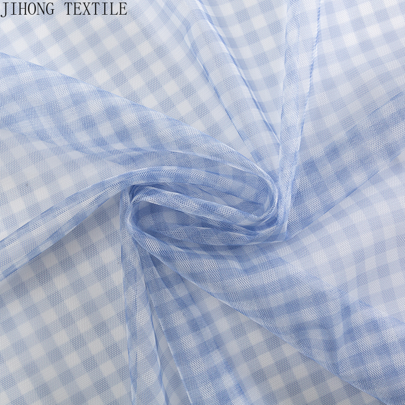 90x150cm Check Tulle Fabric Tr - Textile And Sewing Materials recension och pris
