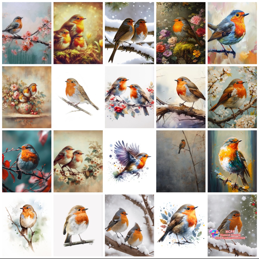 unframe Robin Bird Cute Robin  - Sewing Art recension och pris