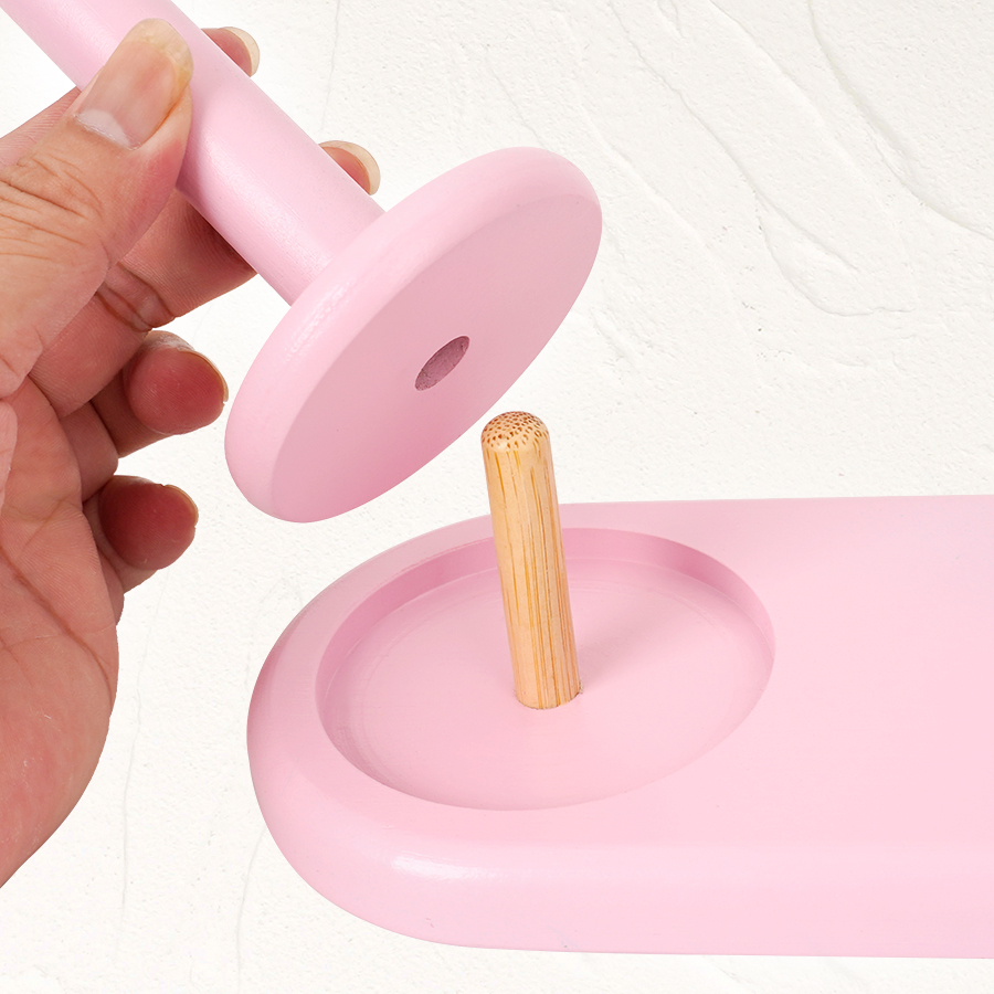 1pc Double-axis wooden yarn ho - Sewing Machine Yarn recension och pris